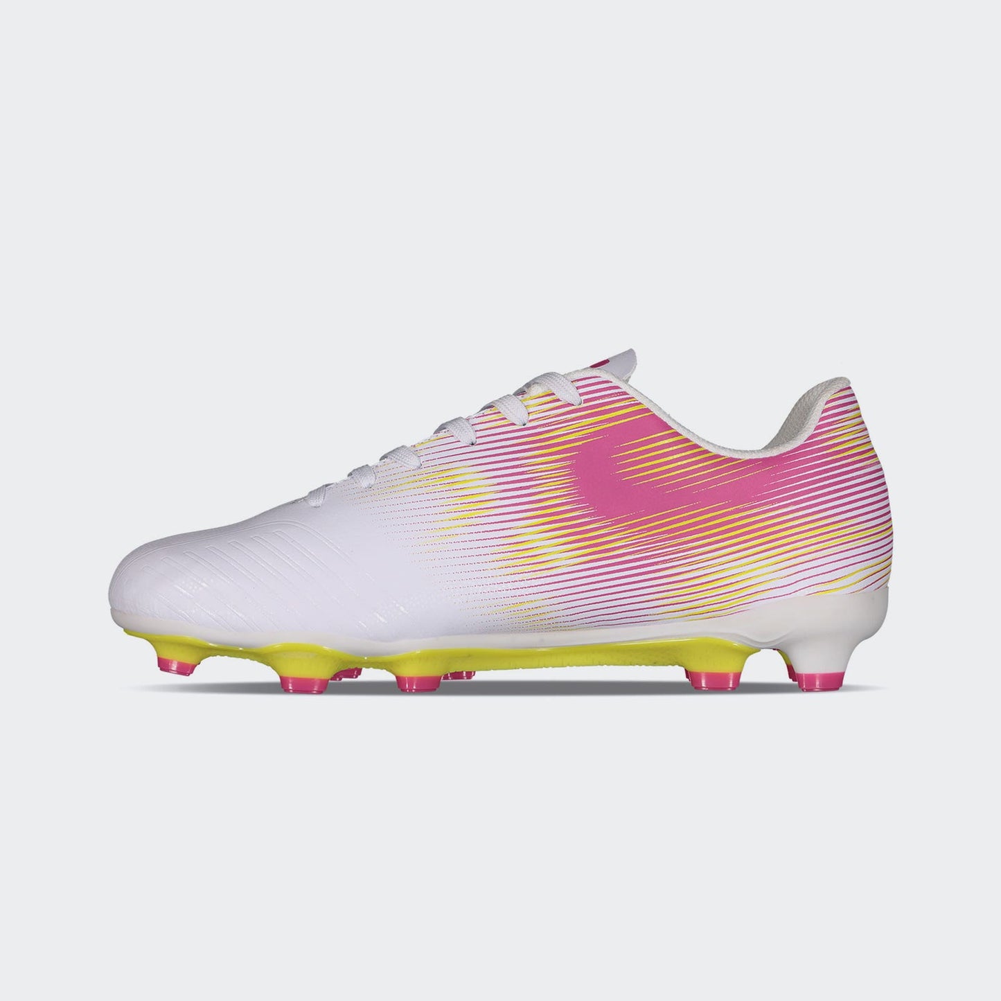 Charly Grasshopper 7.0 Sport Soccer White/pink FG Youth Cleats - The Art of Soccer Shop