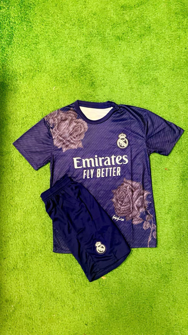 Real Madrid 24/25 Youth Y3 Purple Kit - The Art of Soccer Shop