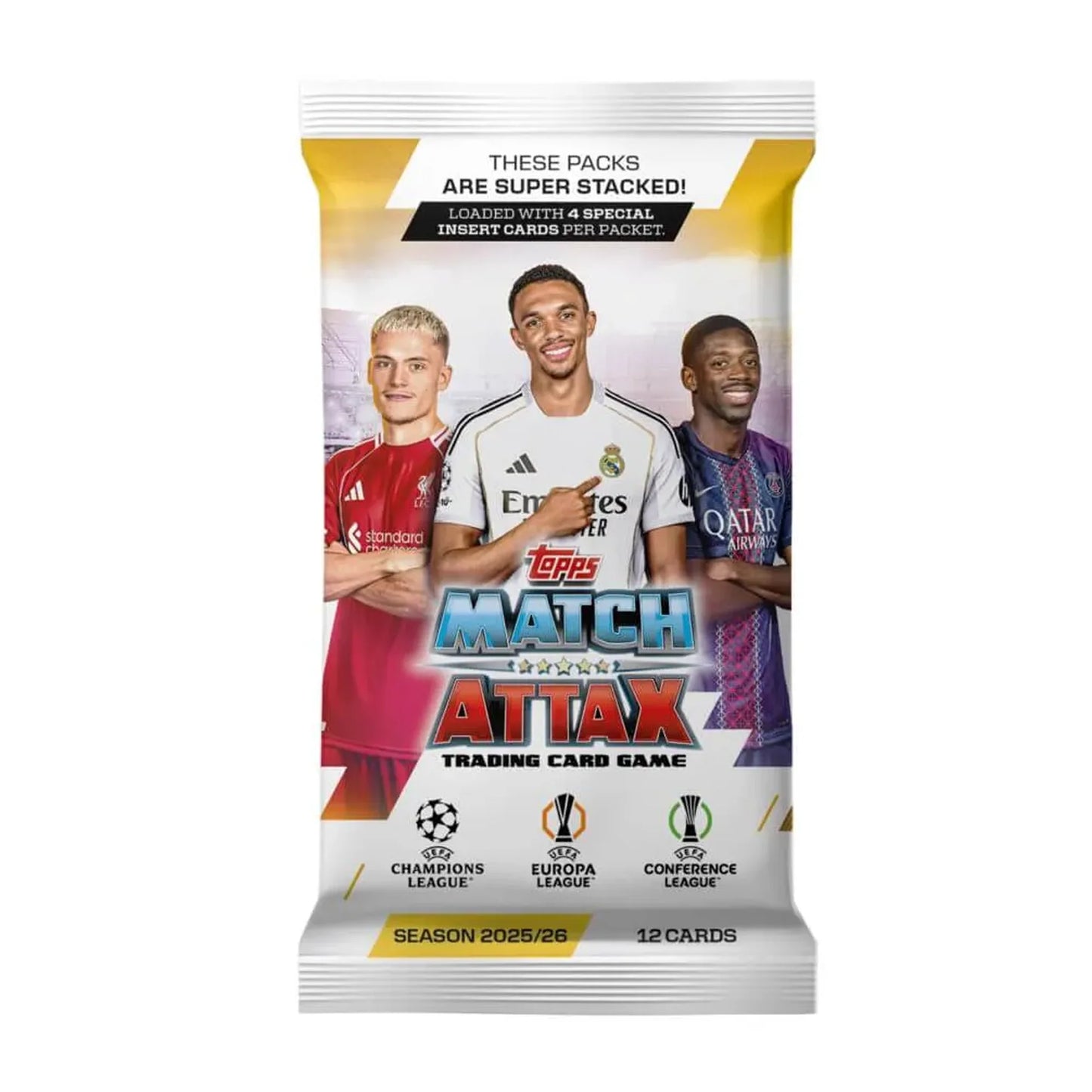 Topps Match Attax 25/26 UEFA Champions League Trading Cards Single Pack (12 Cards) - The Art of Soccer Shop