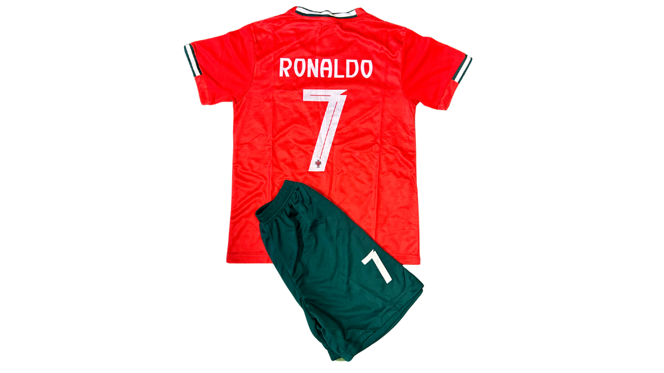 Portugal 2025 Adult Home Ronaldo Kit - The Art of Soccer Shop