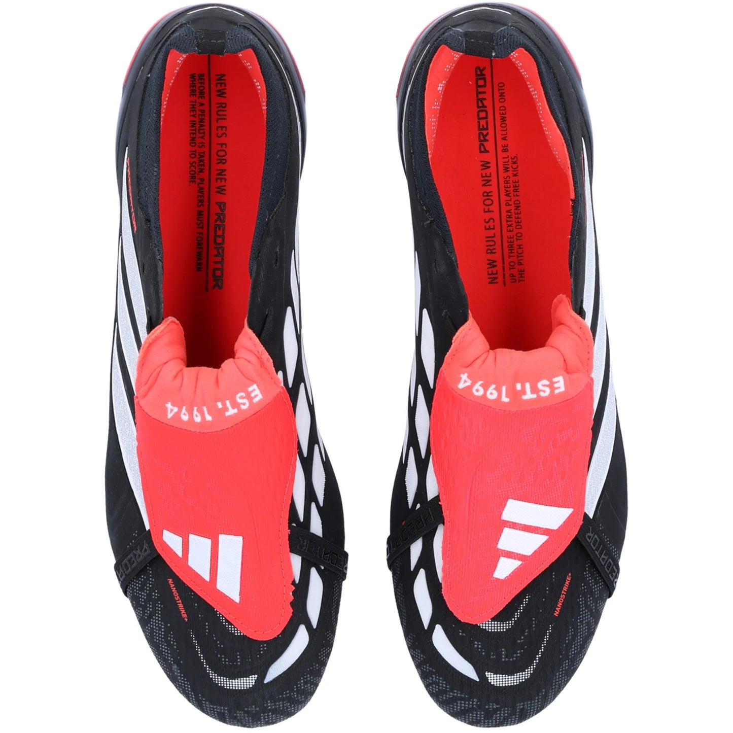 adidas Predator Elite FT FG Firm Ground Soccer Cleat Core Black/White/Lucid Red - The Art of Soccer Shop