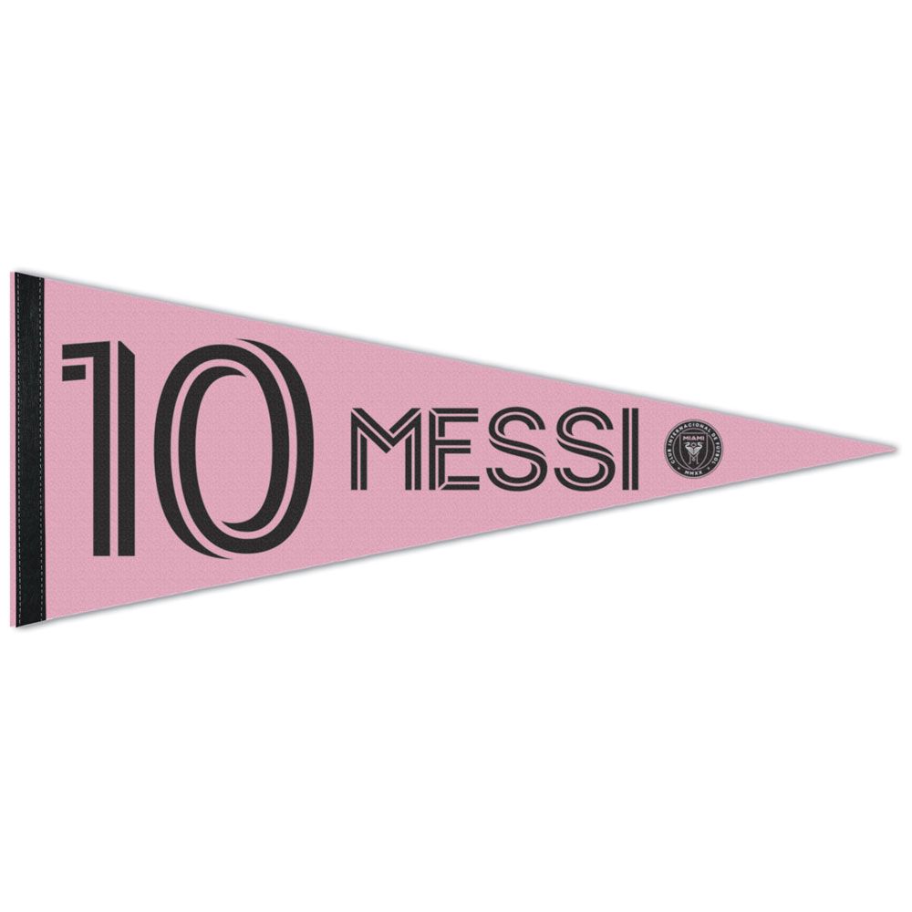 INTER MIAMI CF PREMIUM PENNANT 12" X 30" LIONEL MESSI - The Art of Soccer Shop