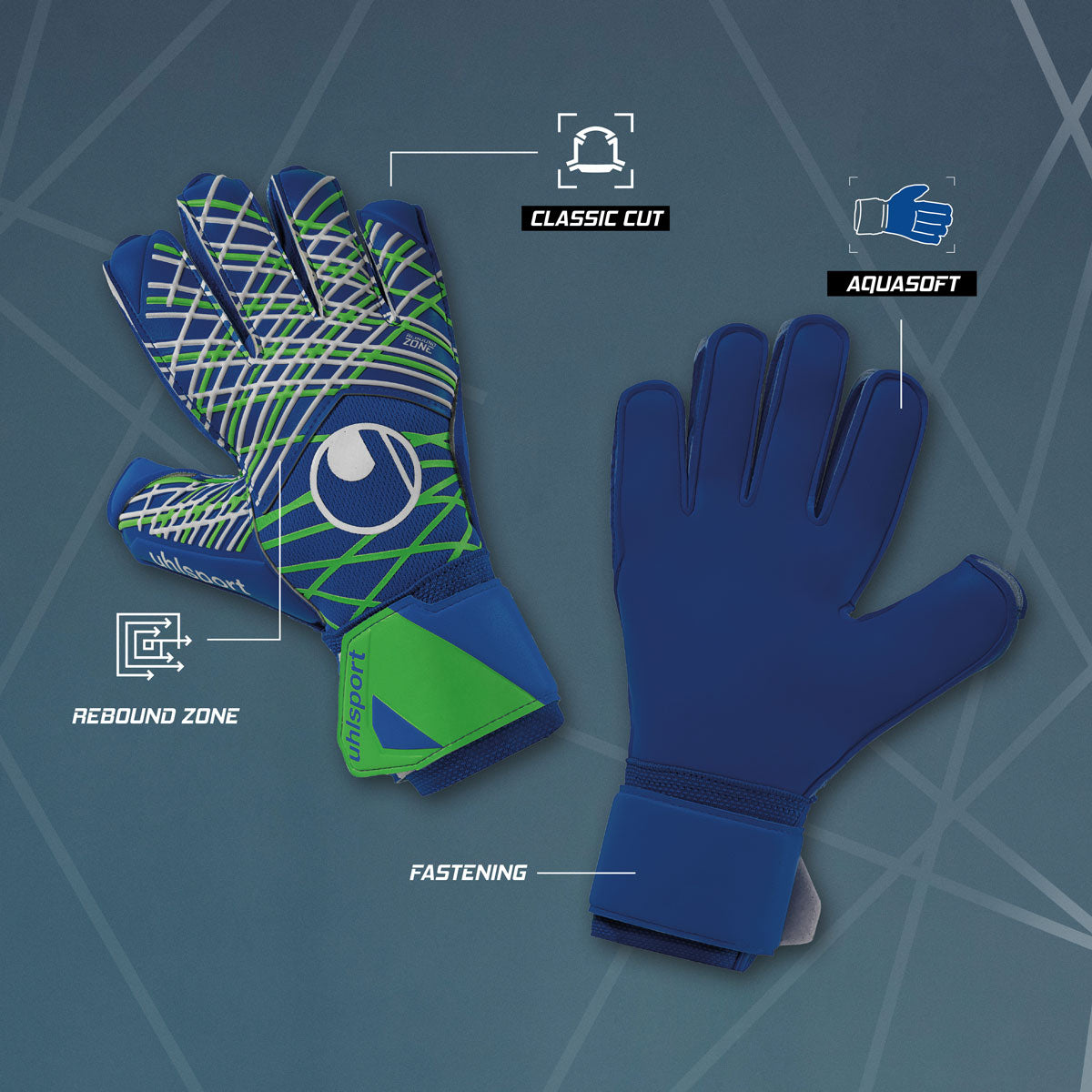 uhlsport Aquasoft Goalkeeper Gloves - The Art of Soccer Shop