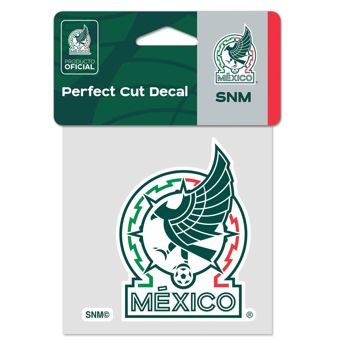 MEXICAN NATIONAL SOCCER PERFECT CUT COLOR DECAL 4" X 4 - The Art of Soccer Shop