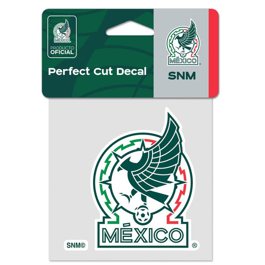 MEXICAN NATIONAL SOCCER PERFECT CUT COLOR DECAL 4" X 4 - The Art of Soccer Shop