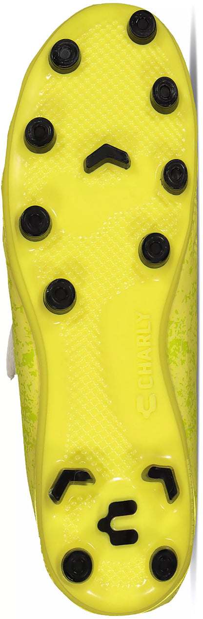 Charly Hotcross FG Cleats 2.0 Lemon/Black - The Art of Soccer Shop