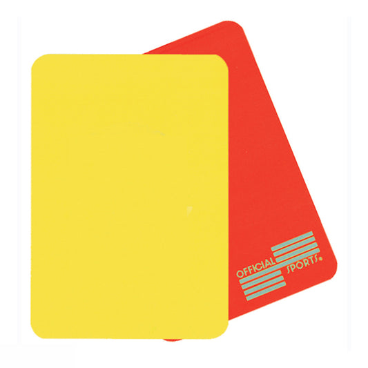 Fluorescent Red & Yellow Card Set - The Art of Soccer Shop