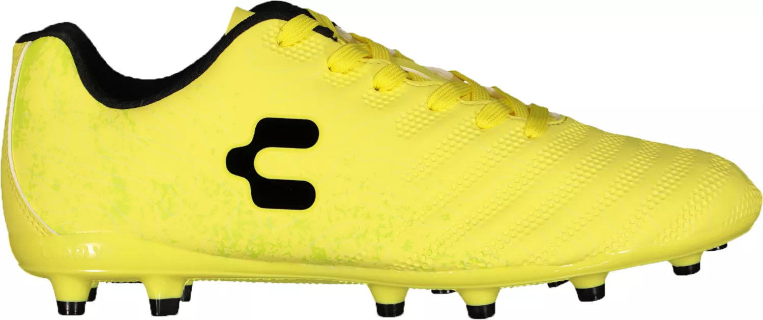 Charly Hotcross FG Cleats 2.0 Lemon/Black - The Art of Soccer Shop