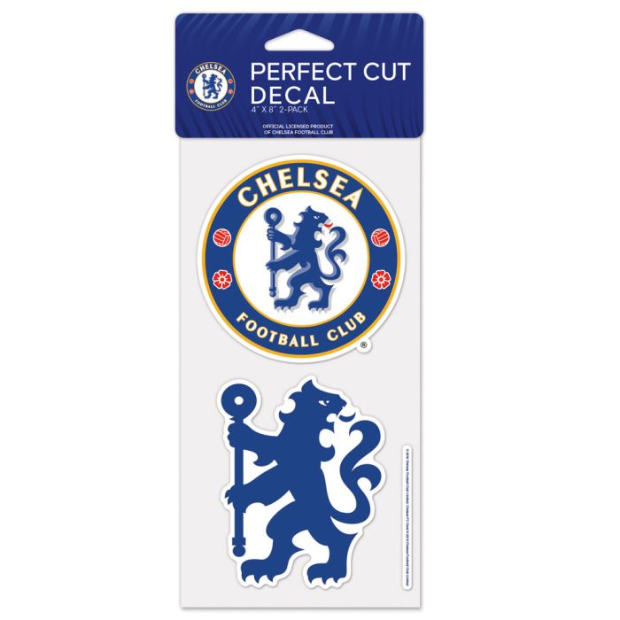 CHELSEA FC PERFECT CUT DECAL SET OF TWO 4