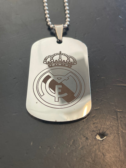 Soccer Dog Tag Necklaces - The Art of Soccer Shop