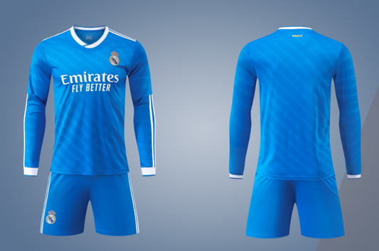 Real Madrid 25/26 Adult Long Sleeve Kit - The Art of Soccer Shop