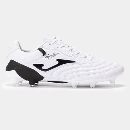 JOMA BOOTS AGUILA CUP 24 FIRM GROUND FG WHITE BLACK - The Art of Soccer Shop