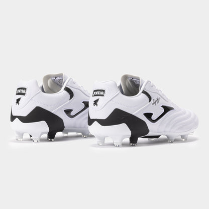 JOMA BOOTS AGUILA CUP 24 FIRM GROUND FG WHITE BLACK - The Art of Soccer Shop