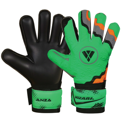 Vizari ANZA F.P. Goalkeeping Glove- Green/Black - The Art of Soccer Shop