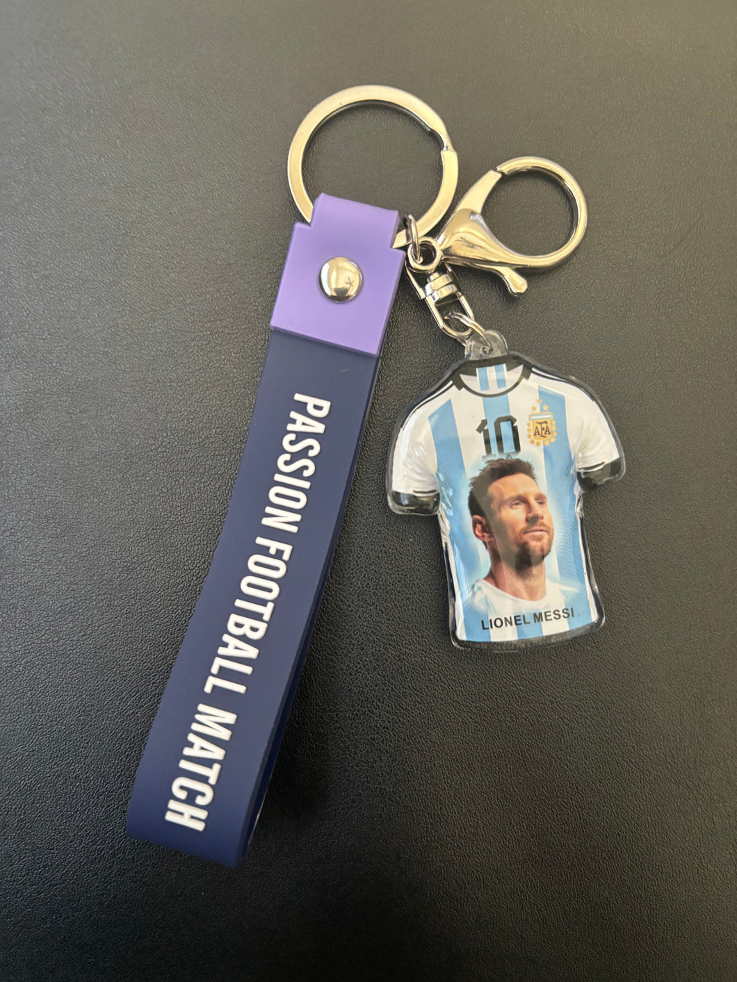 Acrylic Soccer Player Keychain