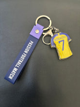 Load image into Gallery viewer, Acrylic Soccer Player Keychain
