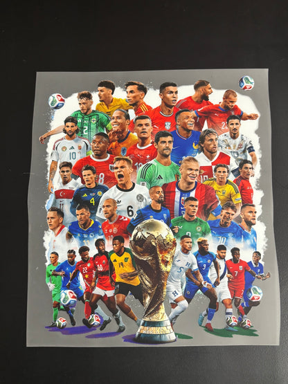 World Cup Heat Transfered T shirts with logos