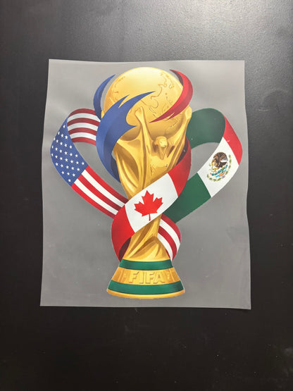 World Cup Heat Transfered T shirts with logos