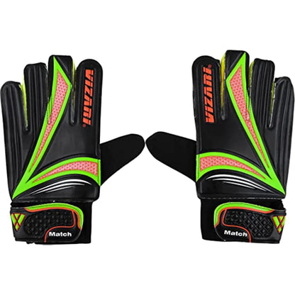 Vizari junior Match Gloves-Black/Green - The Art of Soccer Shop