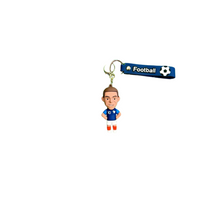 Load image into Gallery viewer, Soccer Player Figurine Keychain
