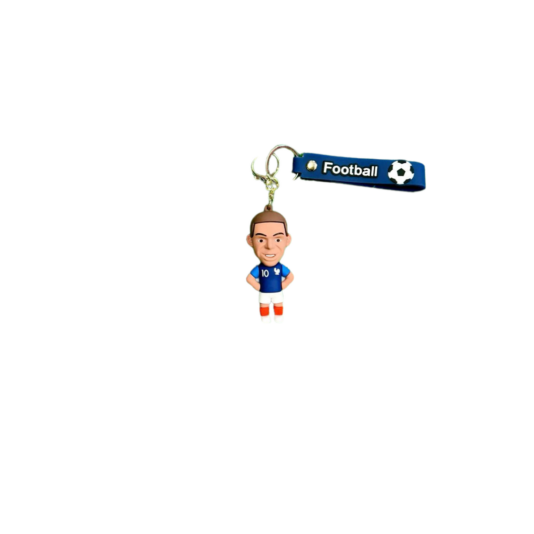 Soccer Player Figurine Keychain