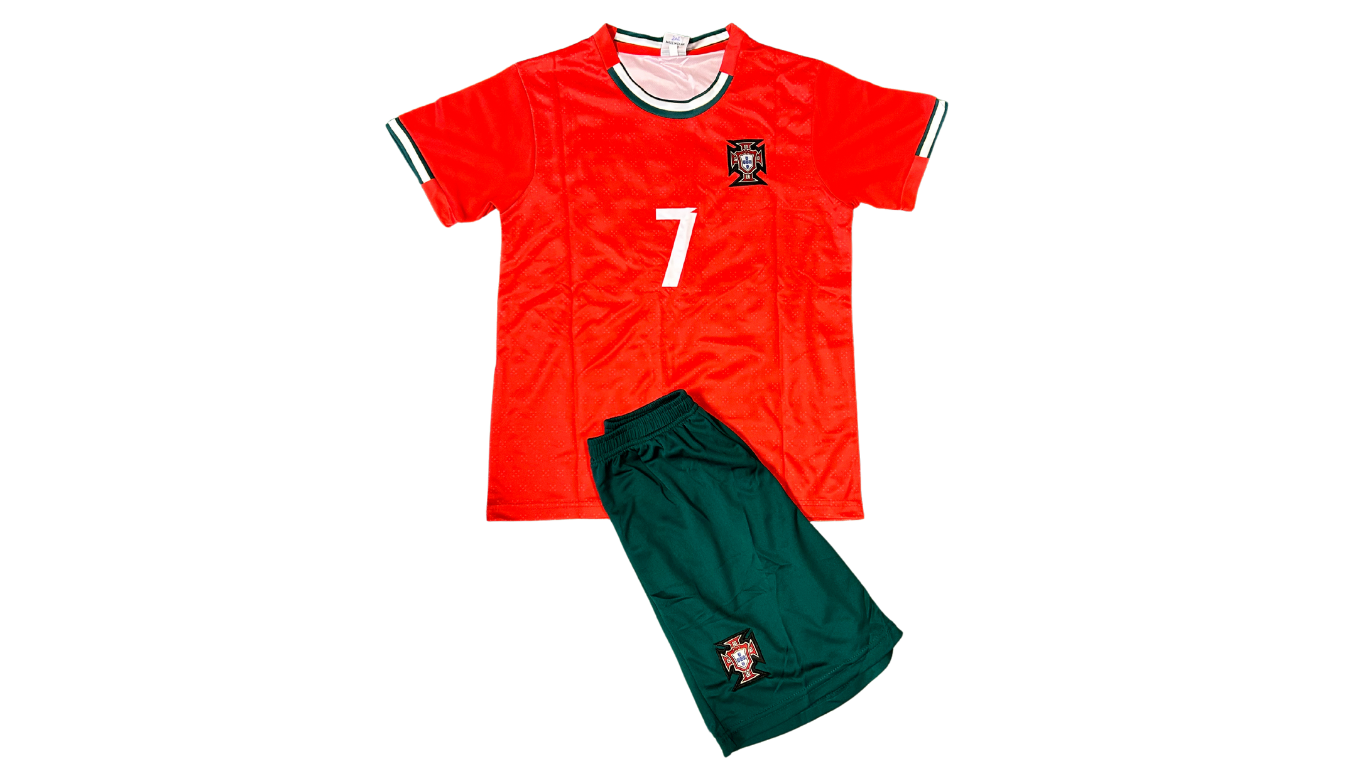 Portugal 2025 Adult Home Ronaldo Kit - The Art of Soccer Shop