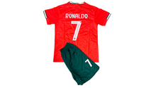 Load image into Gallery viewer, Portugal 2025 Youth Home Ronaldo Kits
