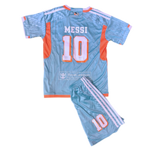 Load image into Gallery viewer, Inter Miami Aqua Youth Messi Kit
