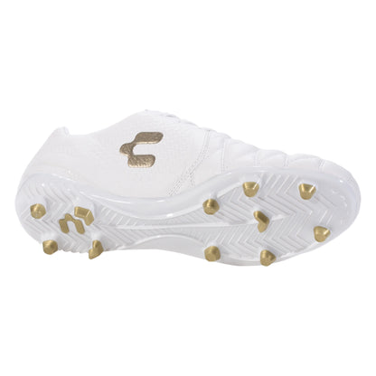 Charly Legendario 2.0 LT FG Firm Ground Soccer Cleat white/gold - The Art of Soccer Shop