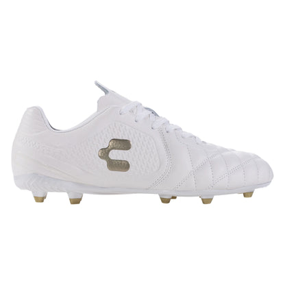 Charly Legendario 2.0 LT FG Firm Ground Soccer Cleat white/gold - The Art of Soccer Shop