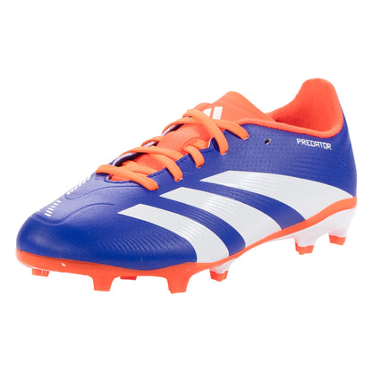 adidas Predator League Low FG Junior Firm Ground Soccer Cleat Lucid Blue/White/Solar Red - The Art of Soccer Shop