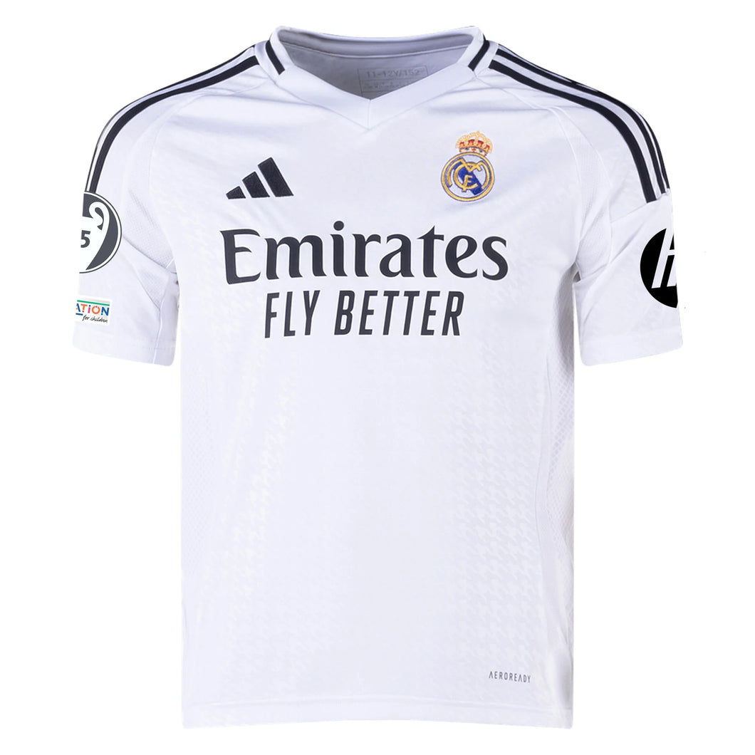 Kid's Replica adidas Bellingham Real Madrid Home Jersey 24/25 - UCL