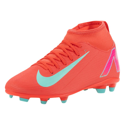 Nike Junior Zoom Mercurial Superfly 10 Club FG/MG Soccer Cleat Red - The Art of Soccer Shop