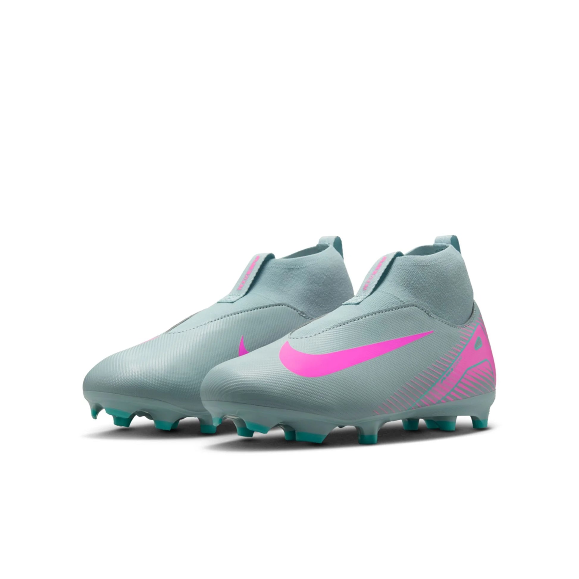 Nike Junior Zoom Superfly 10 Academy FG/MG Soccer Cleat Ocean Cube/Pink Blast - The Art of Soccer Shop