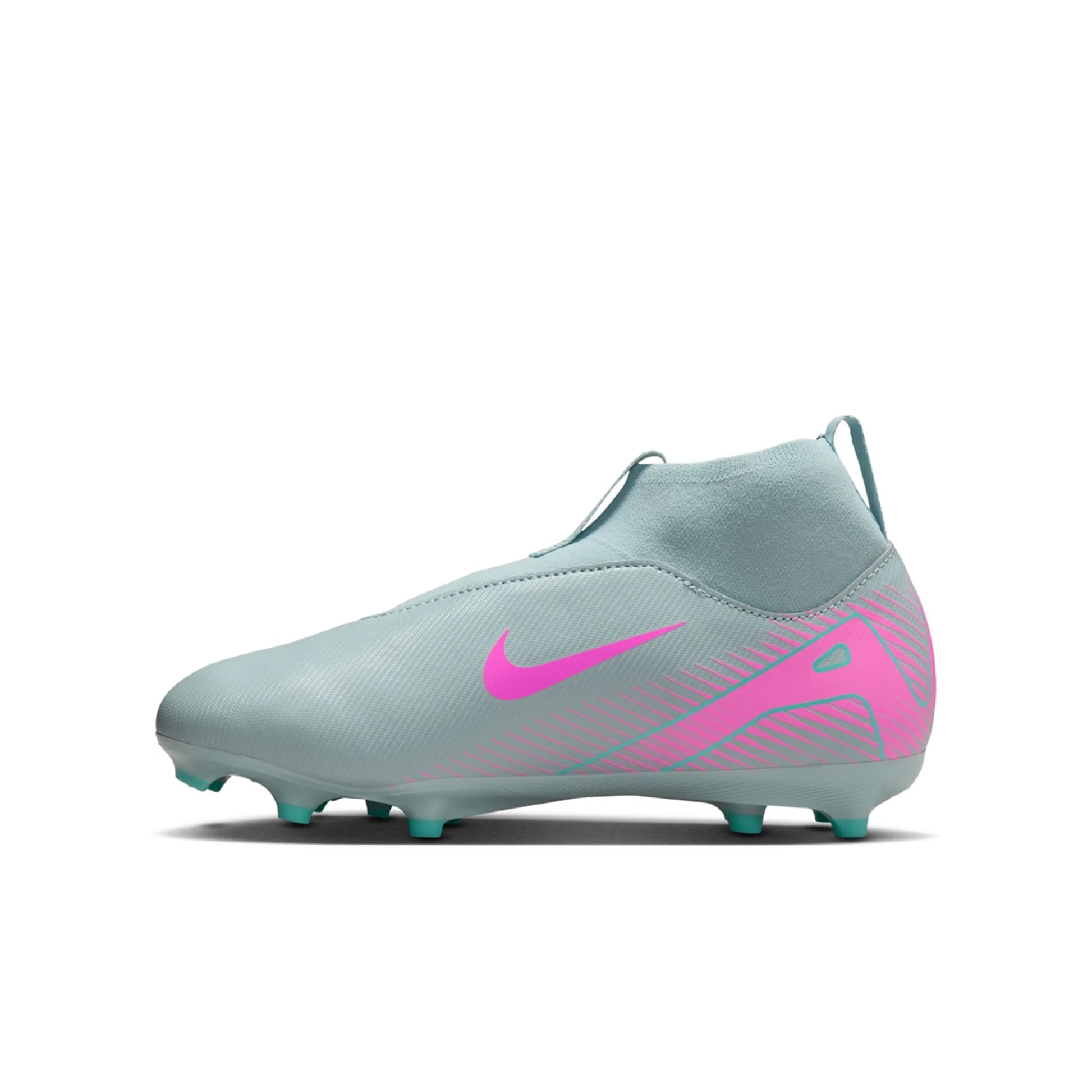 Nike Junior Zoom Superfly 10 Academy FG/MG Soccer Cleat Ocean Cube/Pink Blast - The Art of Soccer Shop