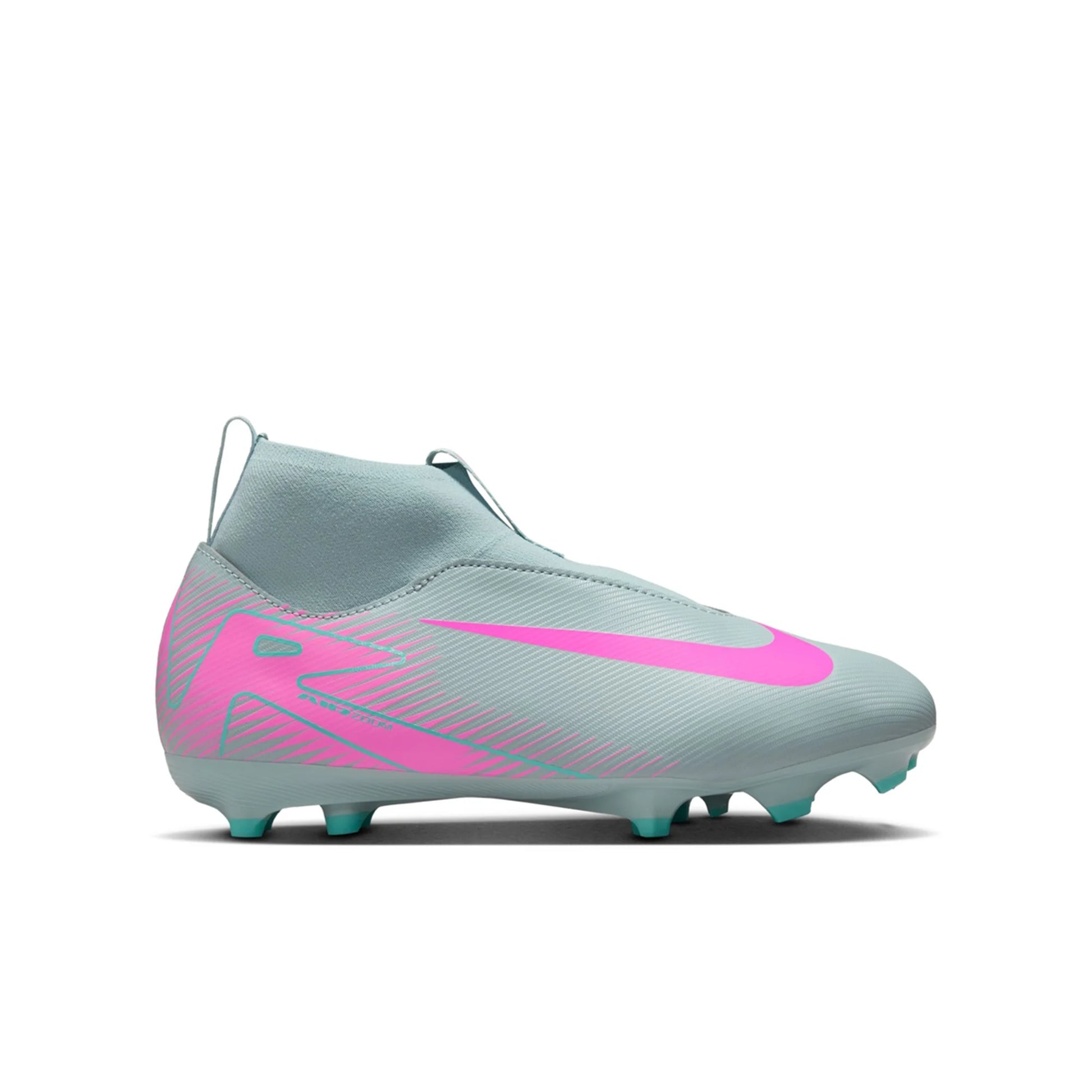 Nike Junior Zoom Superfly 10 Academy FG/MG Soccer Cleat Ocean Cube/Pink Blast - The Art of Soccer Shop