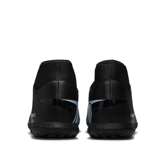 Nike Zoom Mercurial Superfly 10 Club TF Turf Soccer Cleat Black/Ice Blue
