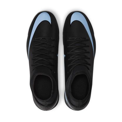 Nike Zoom Mercurial Superfly 10 Club TF Turf Soccer Cleat Black/Ice Blue
