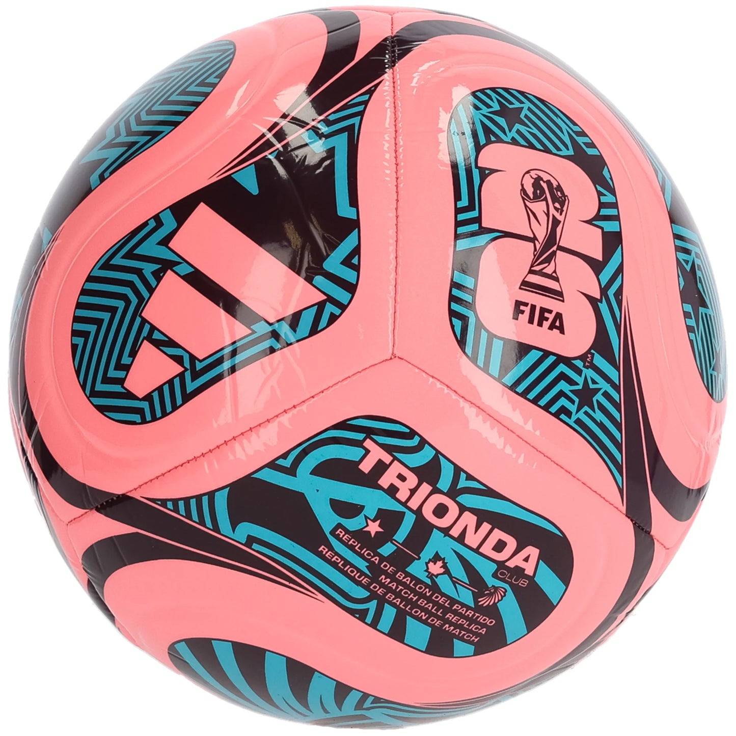adidas FIFA World Cup 2026™ Trionda Club Soccer Ball - Pink/Red/Blue - The Art of Soccer Shop