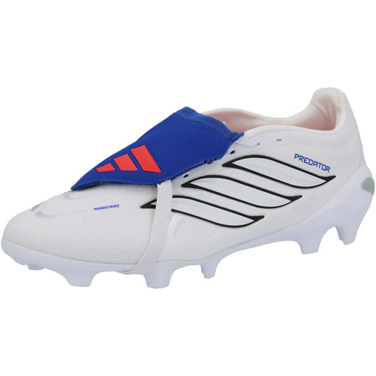 adidas Predator League FT FG Firm Ground Soccer Cleat White/Lucid Red - The Art of Soccer Shop