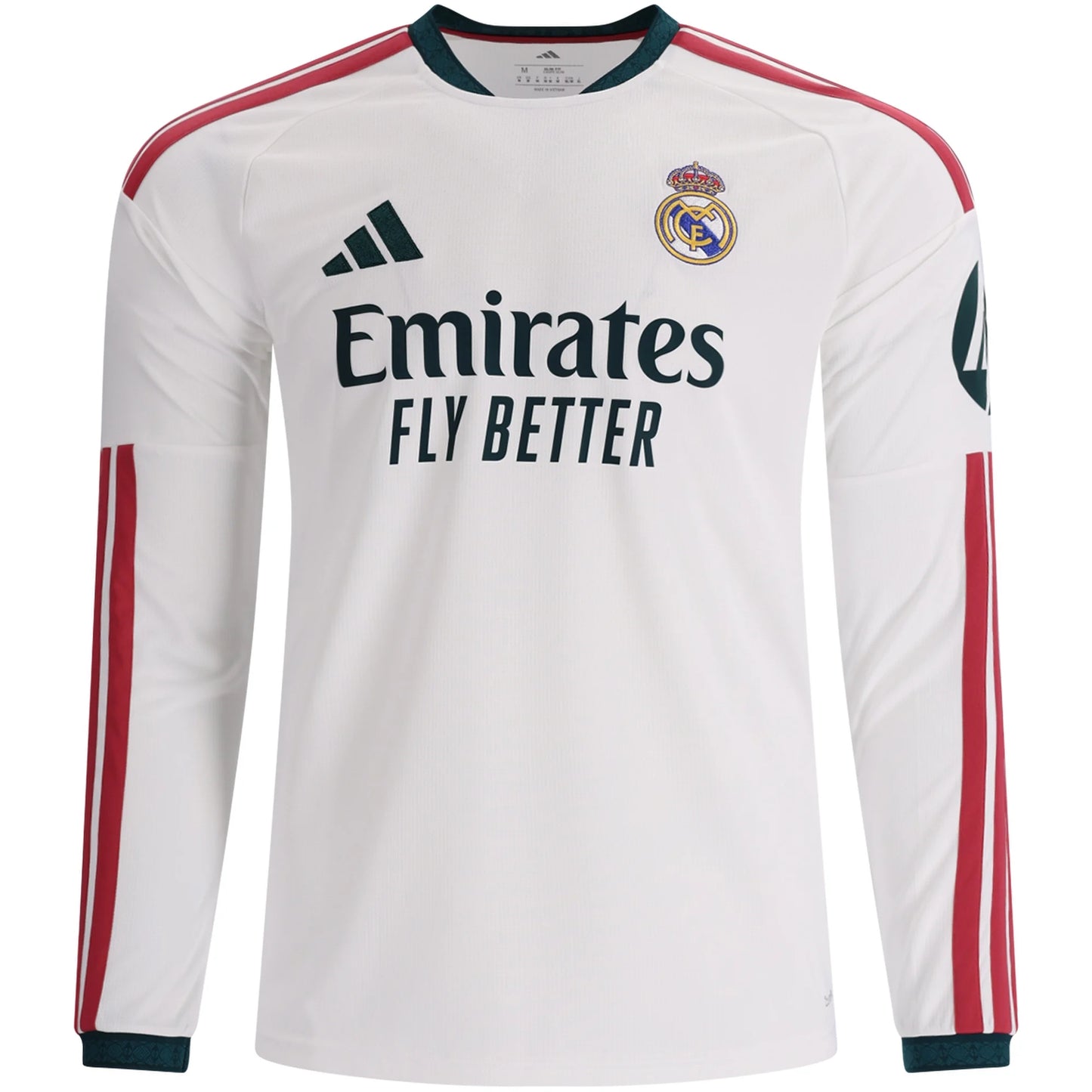 Men's Replica adidas Real Madrid Long Sleeve Home Jersey 26/27