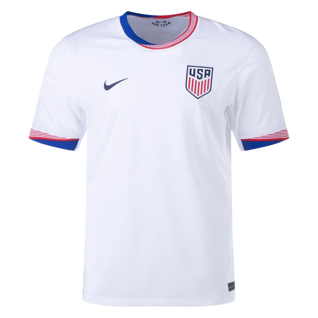 NIKE MEN'S USA 2024/25 HOME JERSEY WHITE