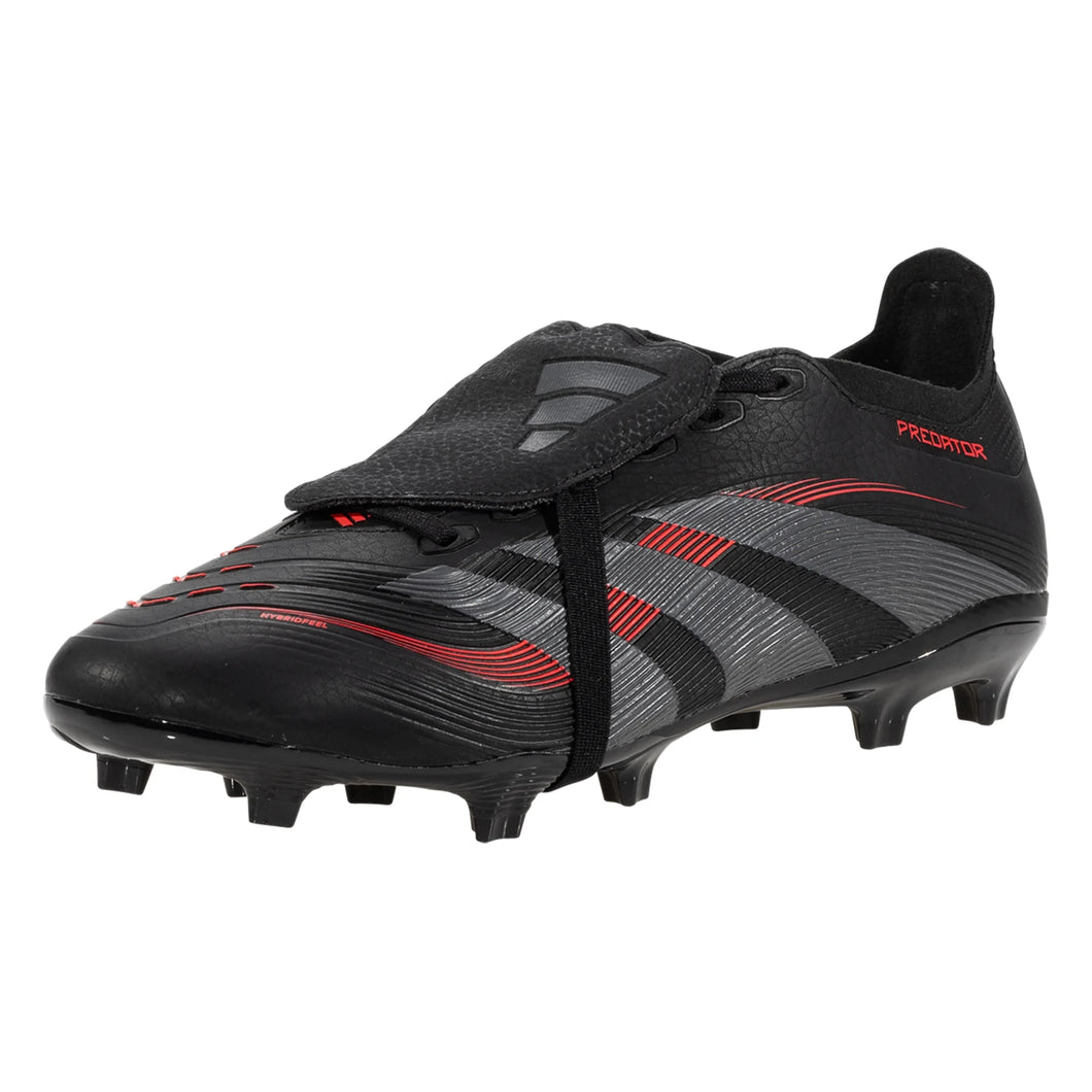 adidas Predator League FT FG/MG Soccer Cleat Core Black/Grey/Lucid Red