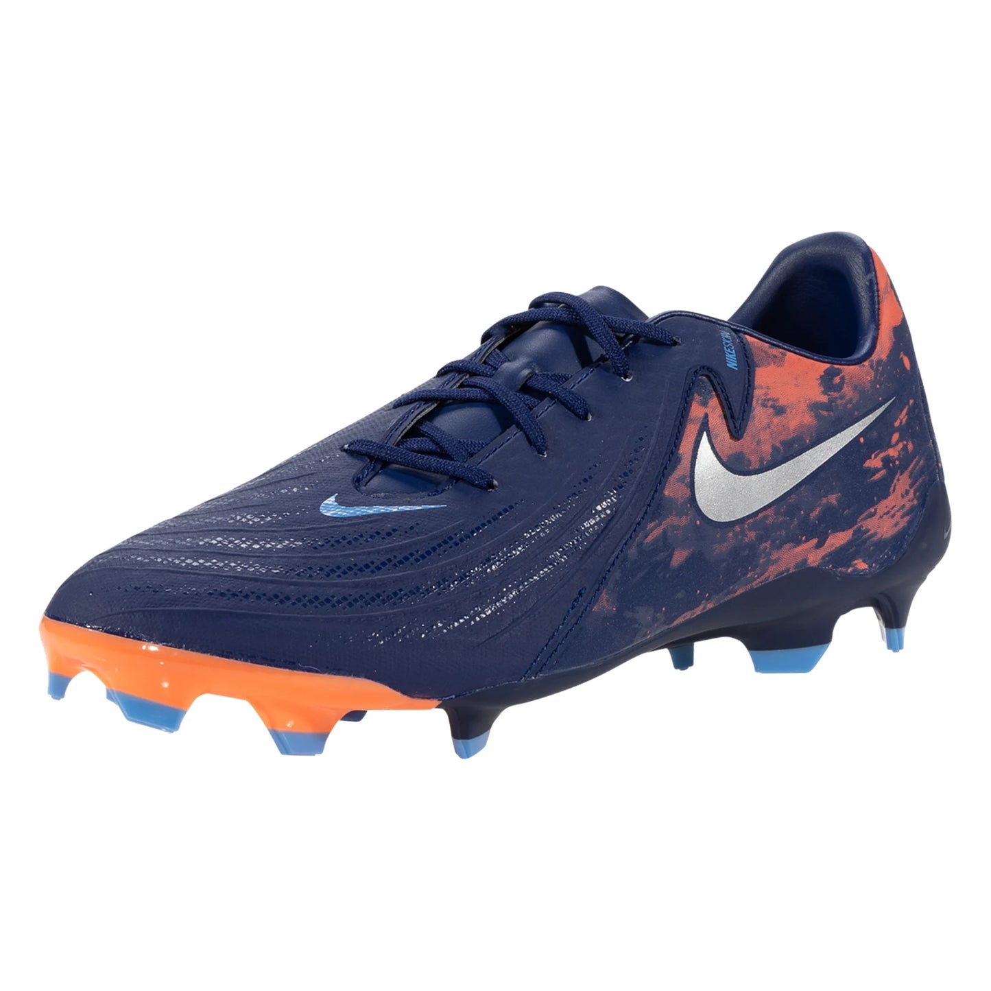 Nike Phantom GX II Academy Haaland FG/AG Firm Ground Soccer Cleat Blue Void/Chrome - The Art of Soccer Shop