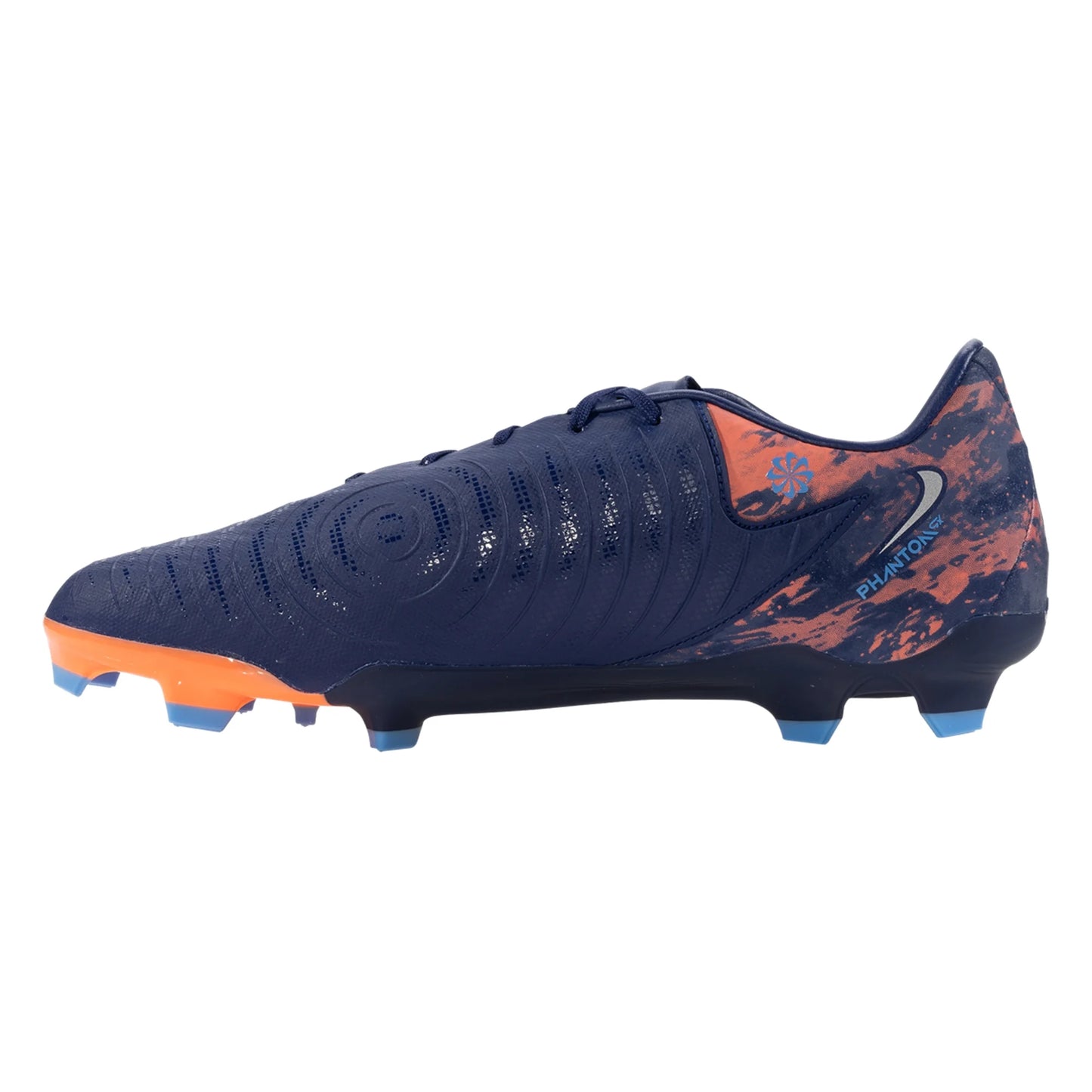 Nike Phantom GX II Academy Haaland FG/AG Firm Ground Soccer Cleat Blue Void/Chrome - The Art of Soccer Shop