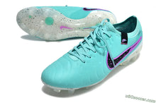 Load image into Gallery viewer, Nike Tiempo Legend 10 Elite FG Firm Ground Soccer Cleats - Blue/Black/Purple
