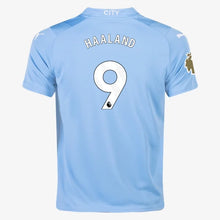 Load image into Gallery viewer, Kid&#39;s Replica Puma Haaland Manchester City Home Jersey 23/24
