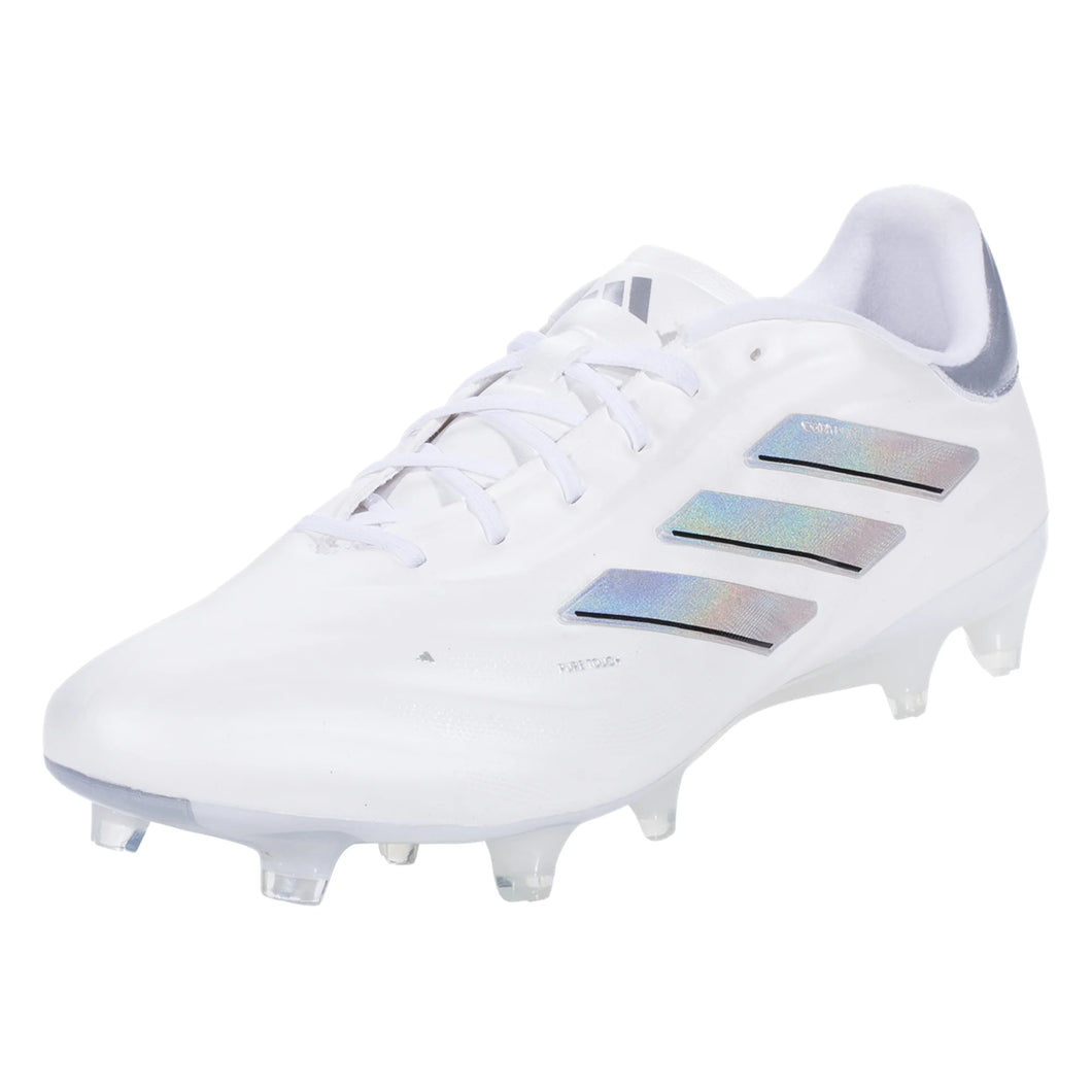 adidas Copa Pure 2 Elite FG Firm Ground Soccer Cleat White/White/Silver Metallic