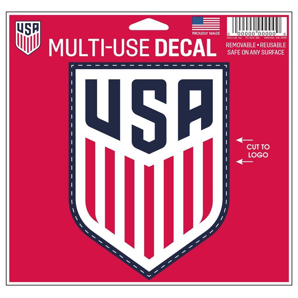 WinCraft US Soccer National Team 5'' x 6'' Multi-Use Decal