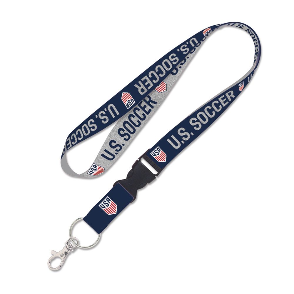 US SOCCER - NATIONAL TEAM US MENS NATIONAL TEAM HEATHERED LANYARD LANYARD W/DETACHABLE BUCKLE 1